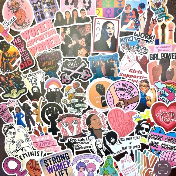 Accessories - Pack of 50 NEW Female Power Feminist Movement Strong Women Girl Sticker